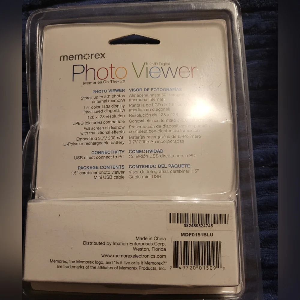 🔥$5 if bundled🔥 Blue Digital Photo Viewer